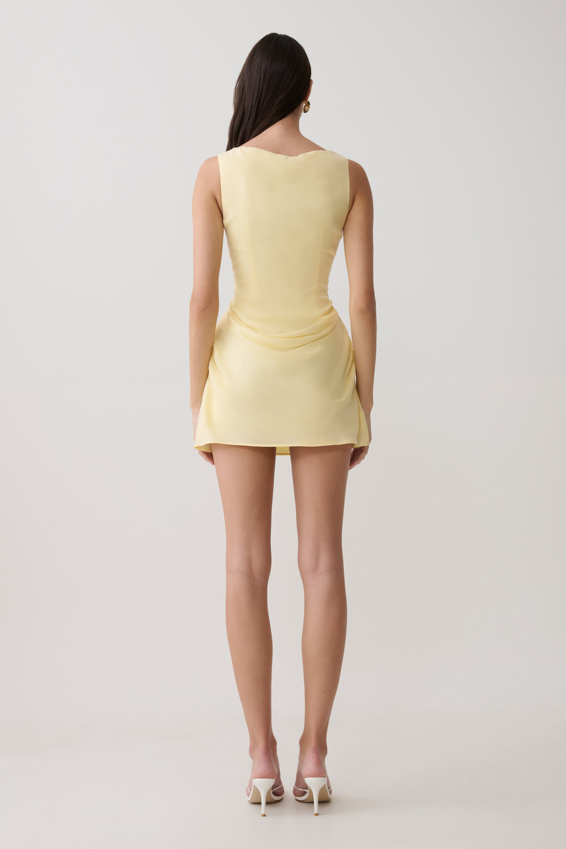 Bexley Draped Mini Dress - Butter #2