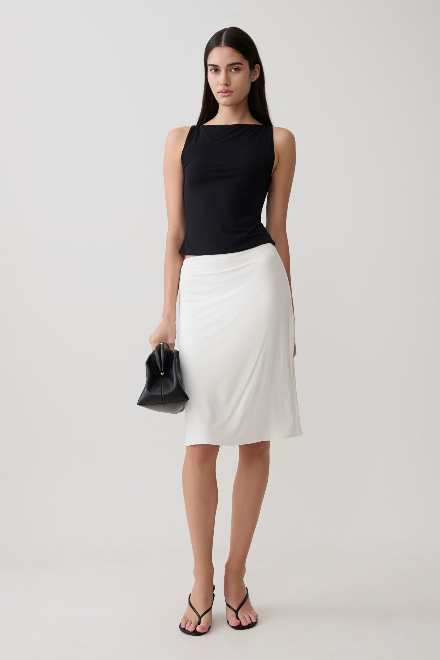 Nicolette Sleeveless Tank Top - Black