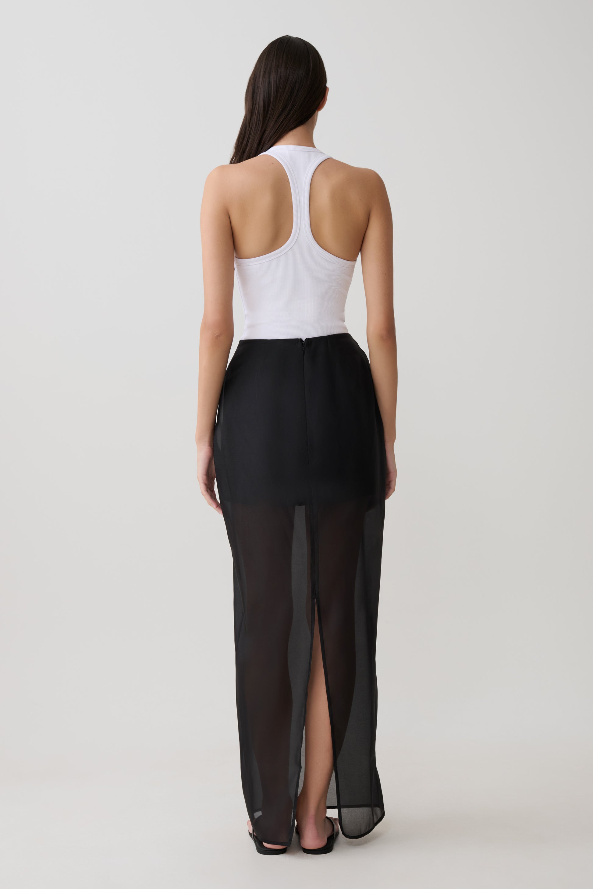 Actress Ribbed Tank - White #5