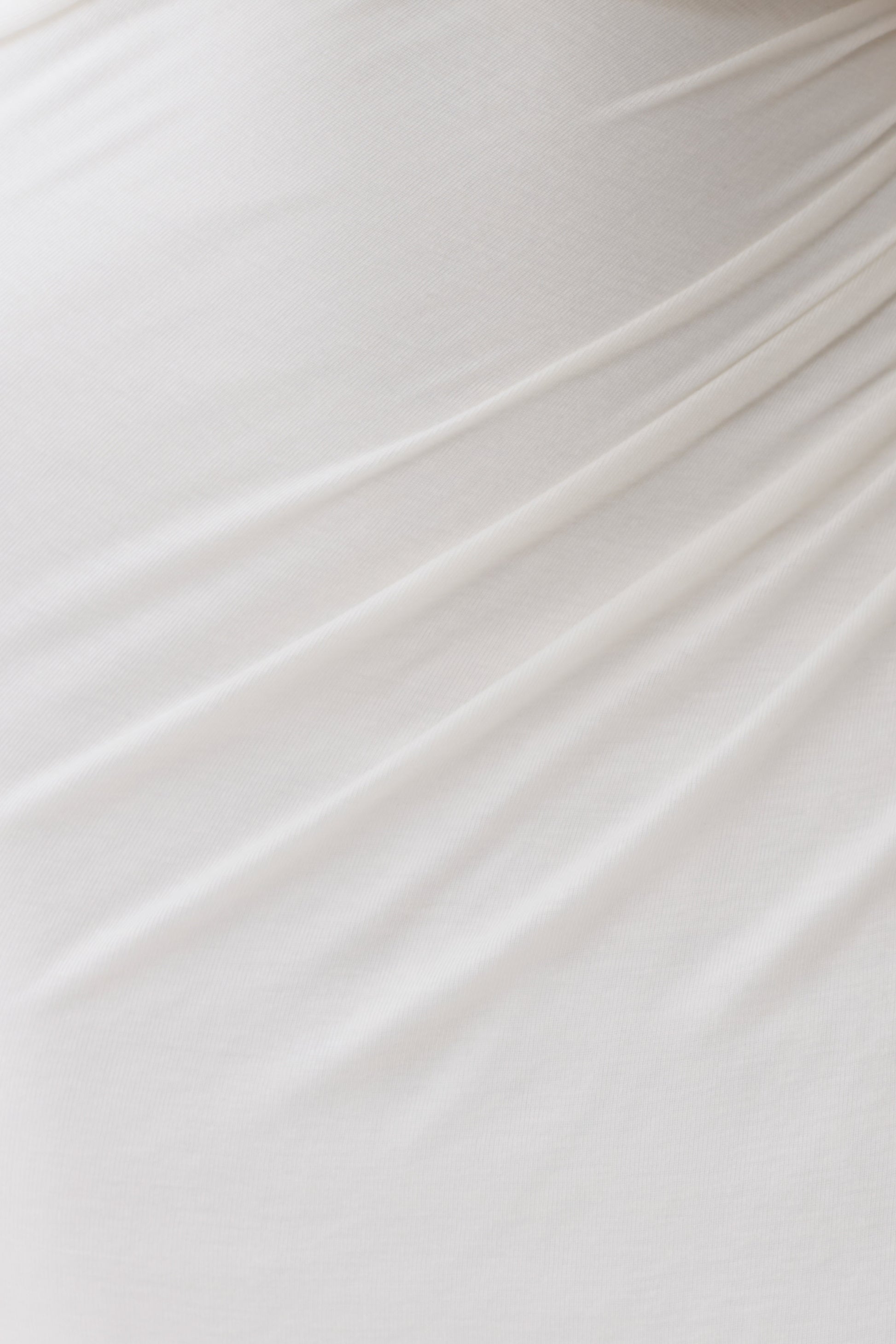 Alva Wool Lyocell Draped Midi Dress - White #5