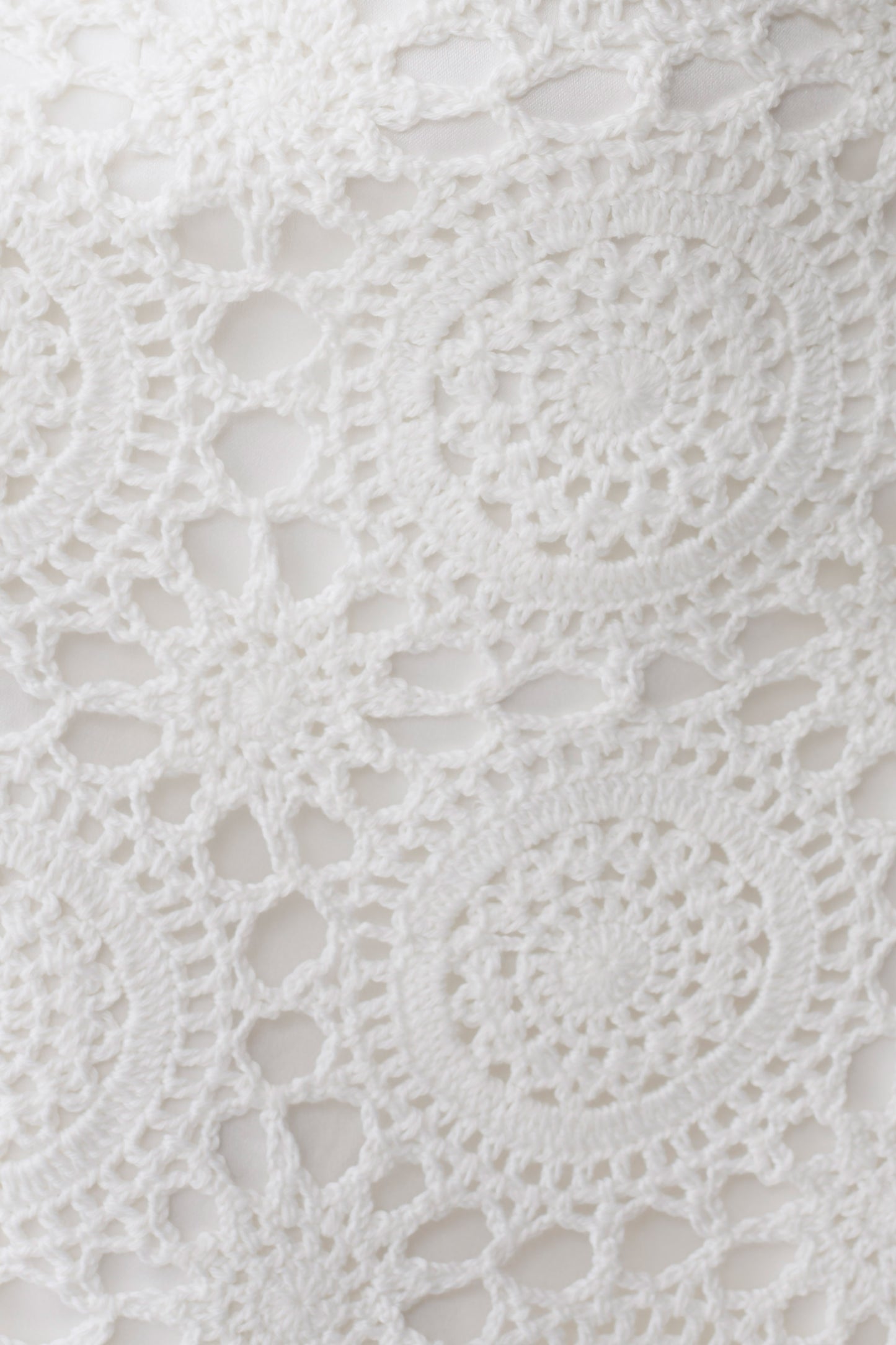 Stasia Strapless Crochet Mini Dress - White