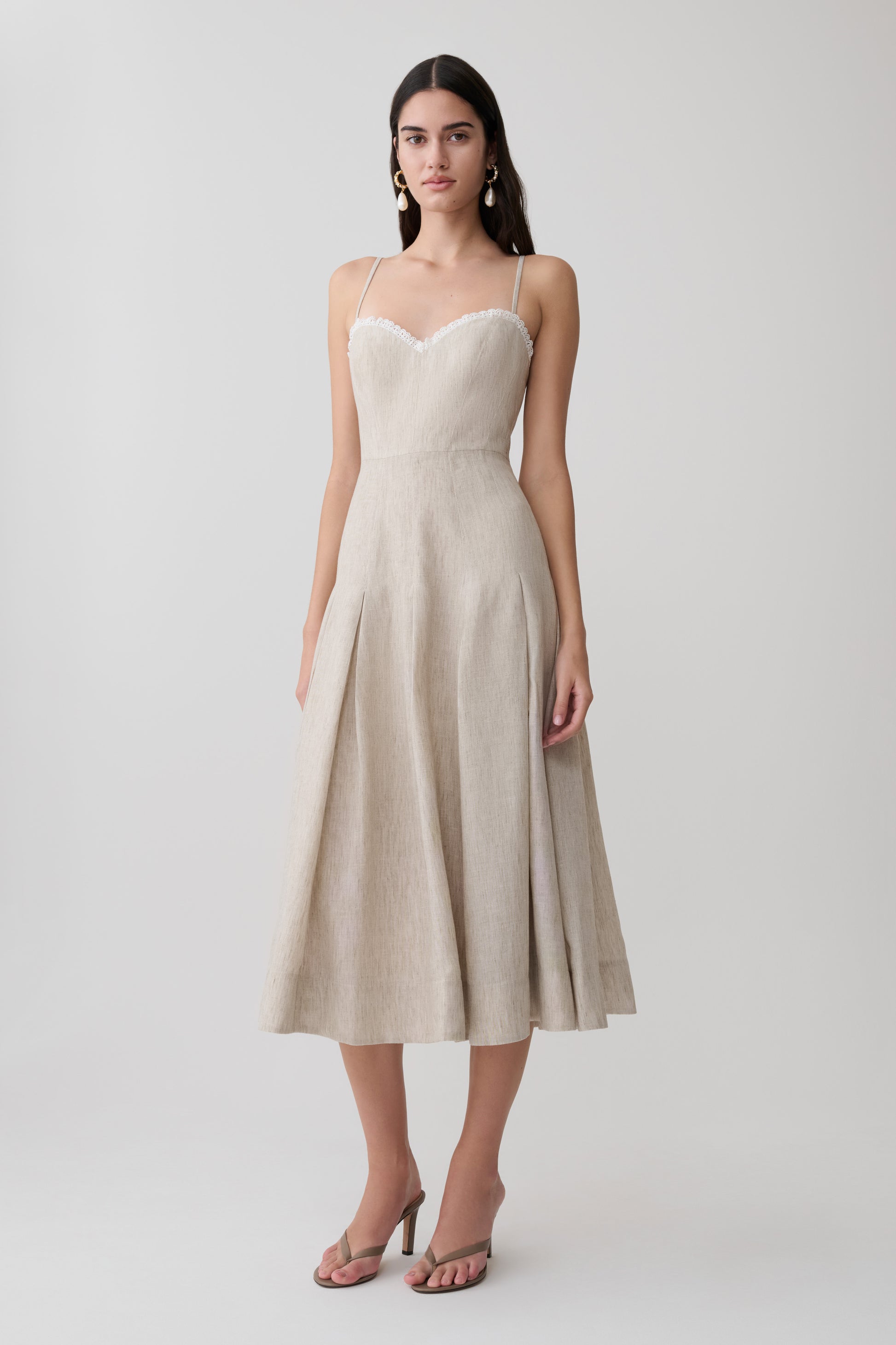 Taylor Midi Dress - Natural #3