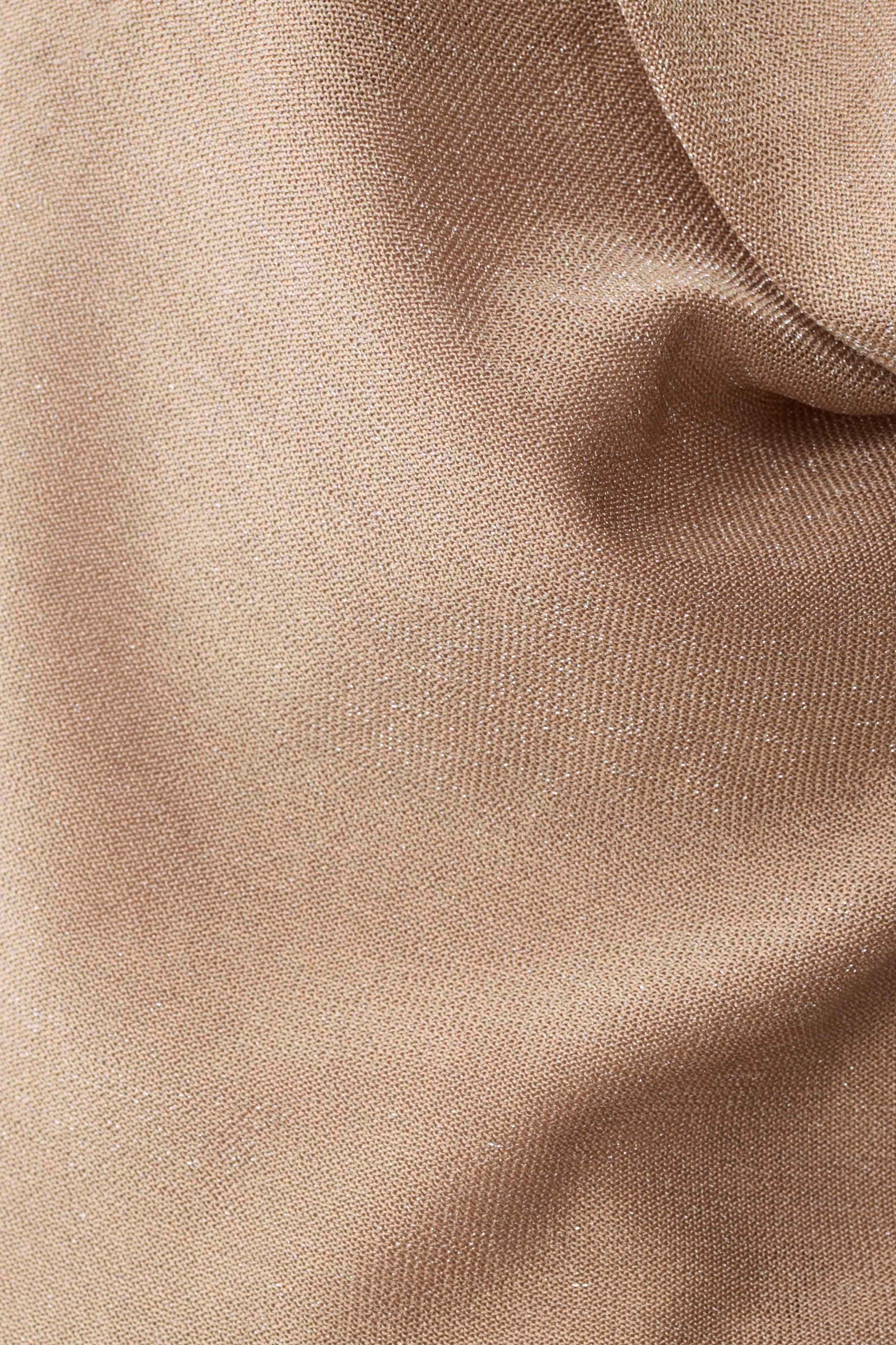Stan Lurex Cowl Neck Top - Gold #7