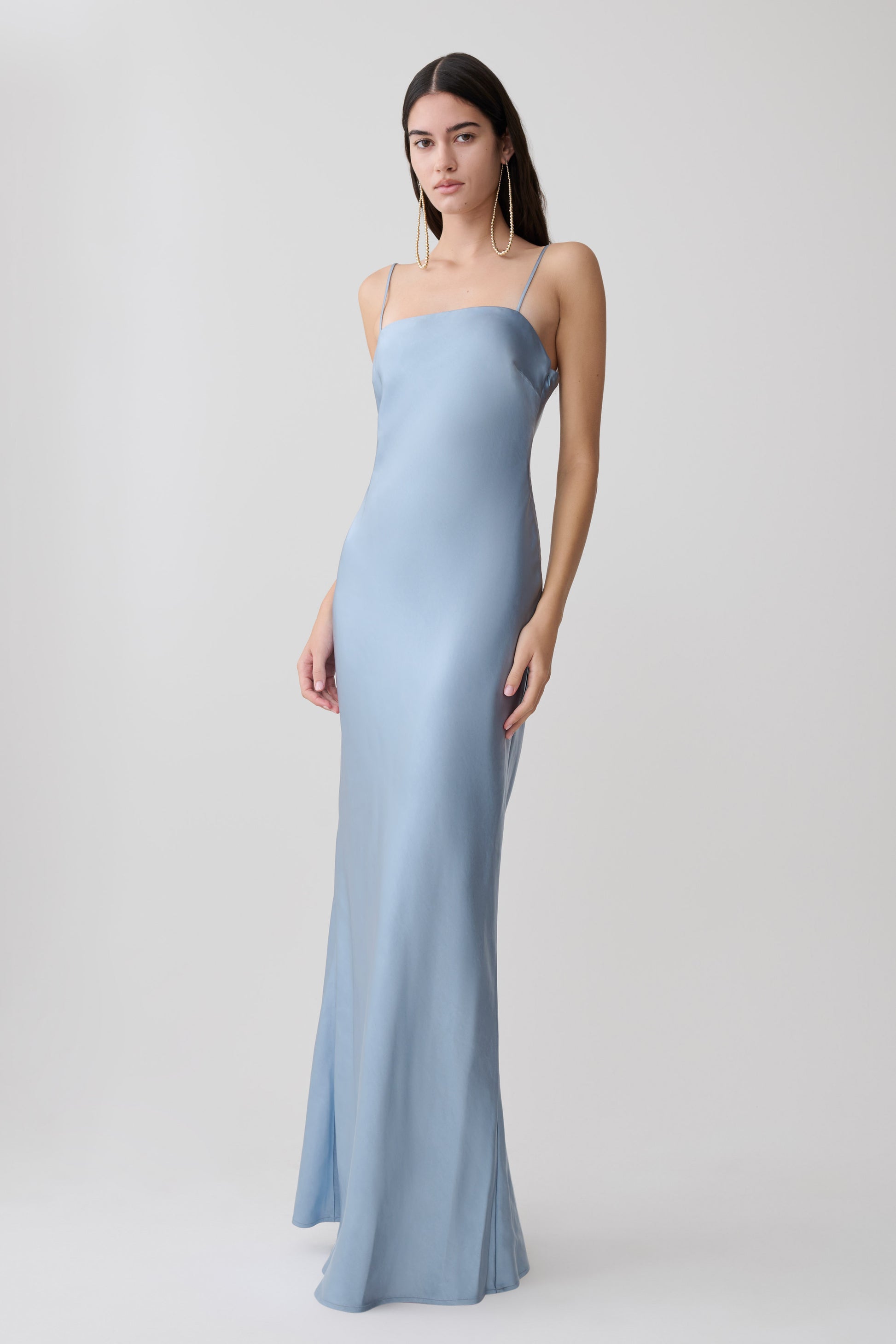 Martinne Chiffon Overlay Maxi Dress - Arctic Blue #4