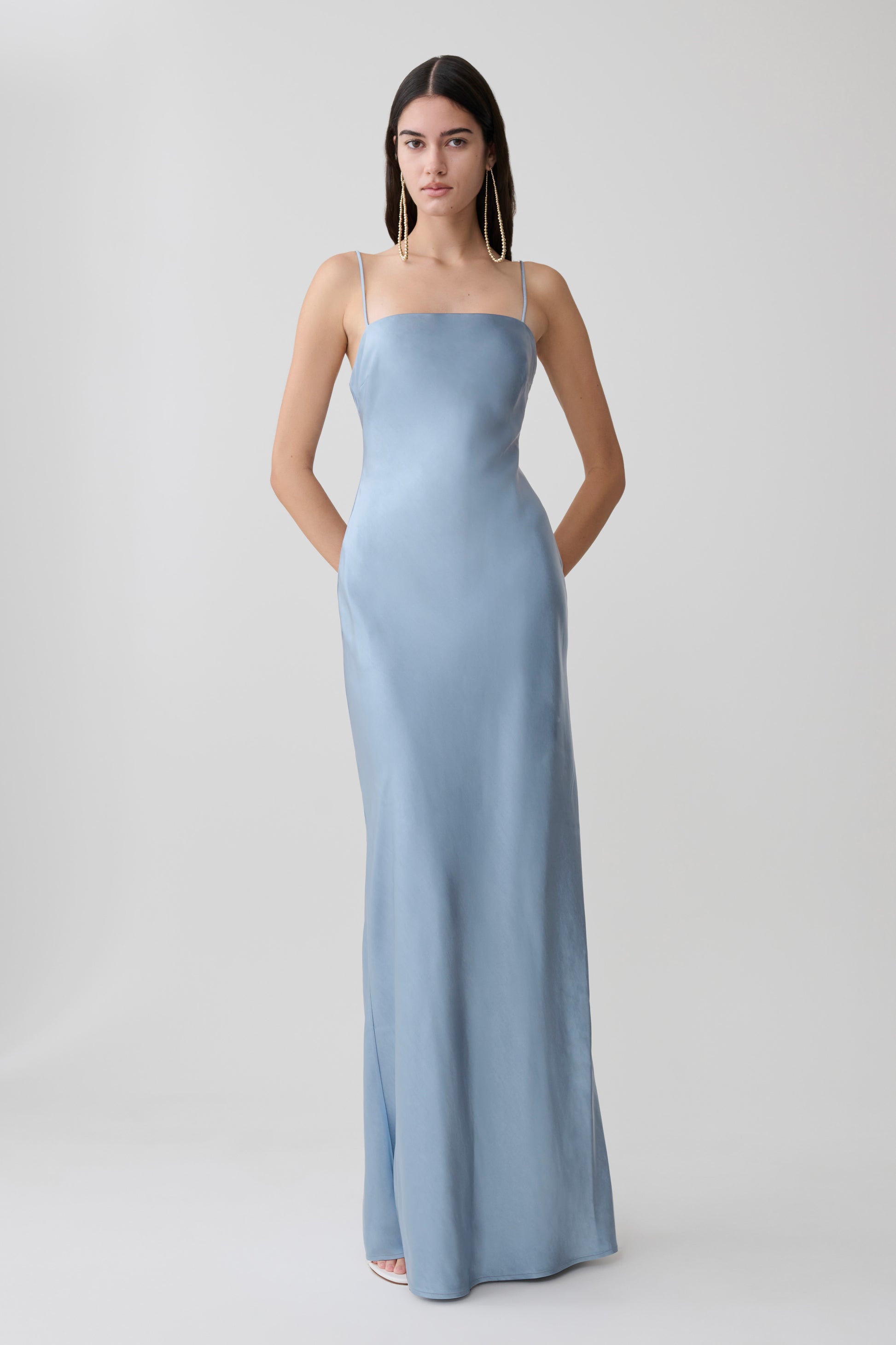 Martinne Chiffon Overlay Maxi Dress - Arctic Blue #6