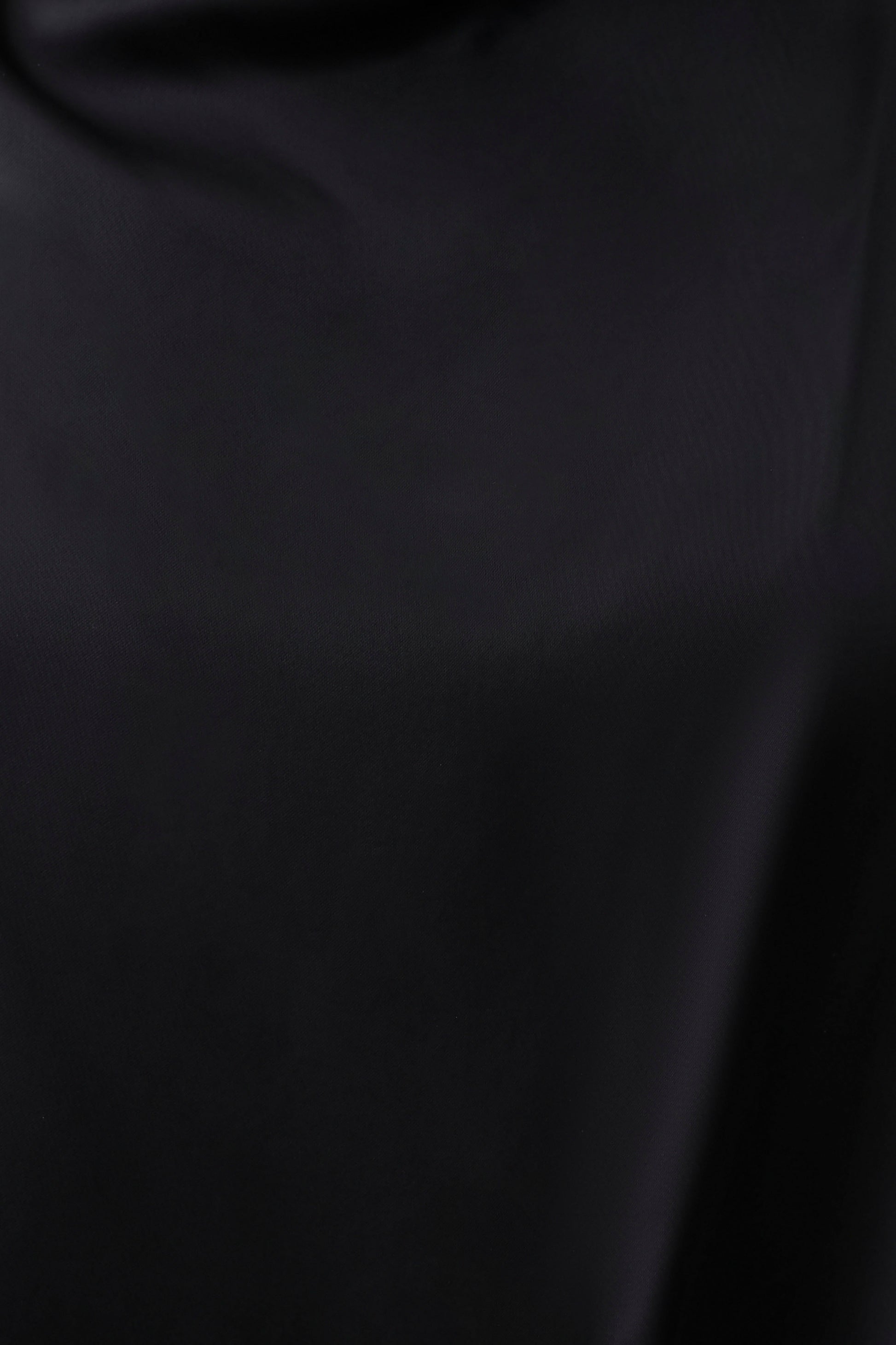 Sydney Asymmetrical Satin Halter Top - Black #6