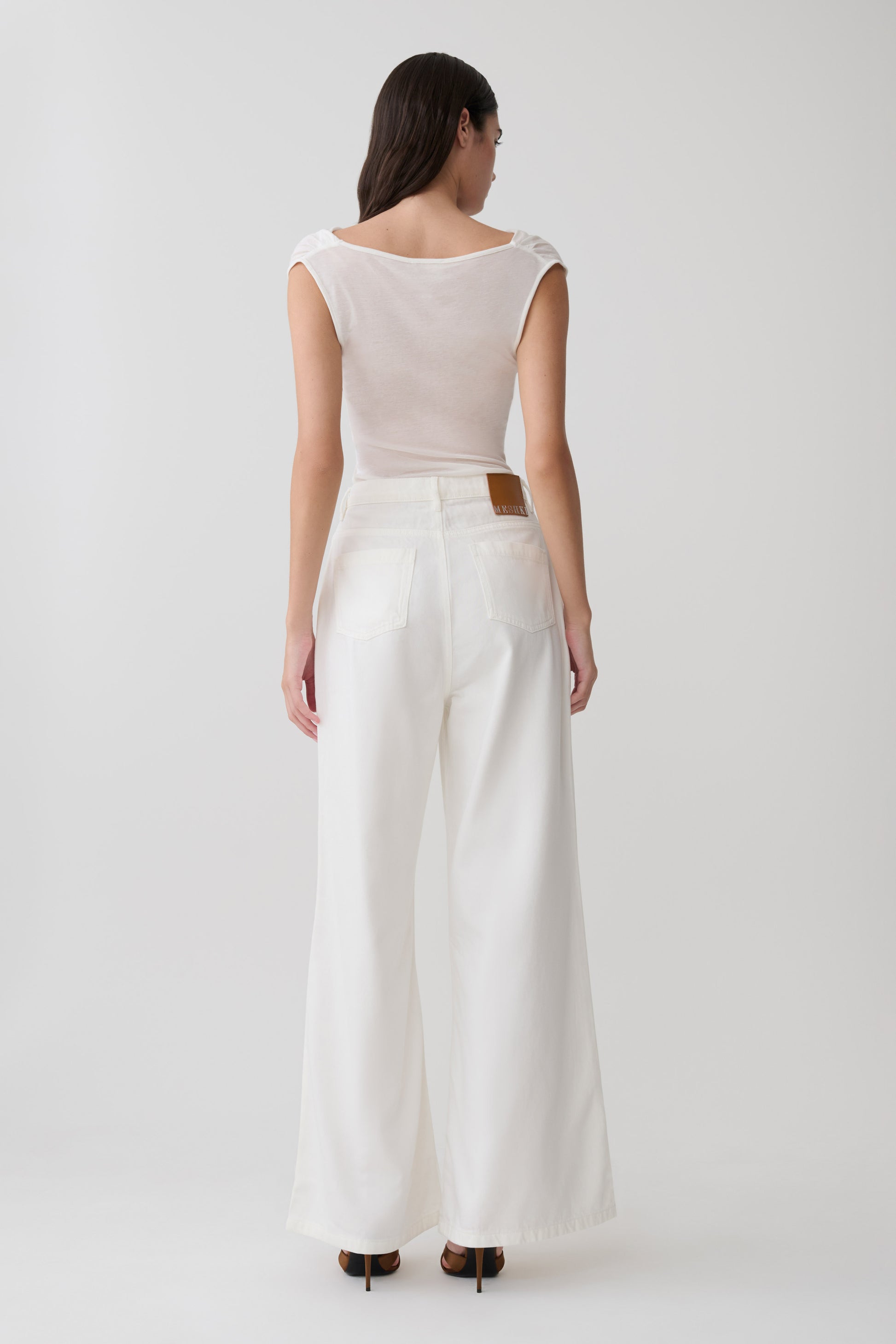 Ciaran Sleeveless Sheer Top - Ivory #7