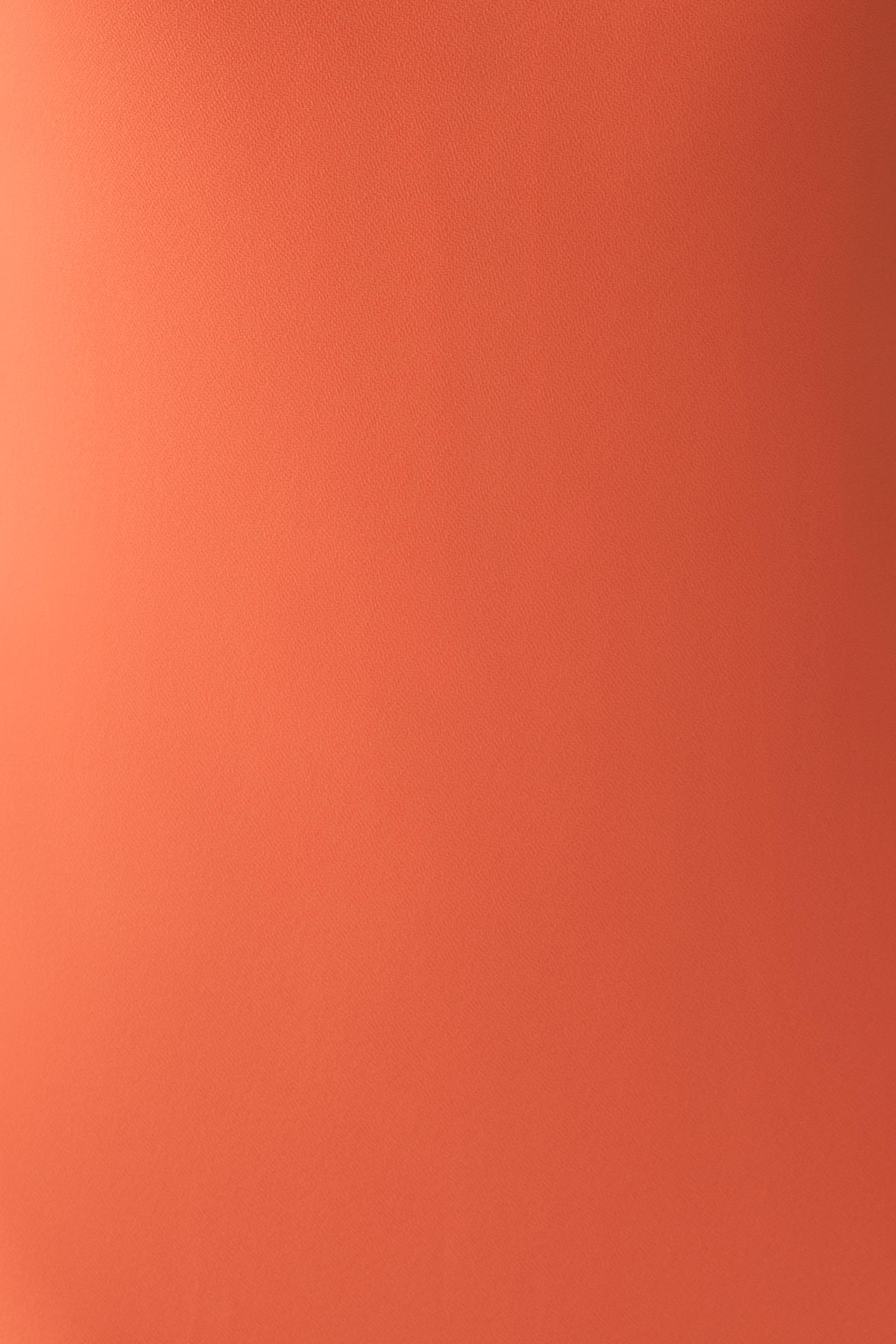Dakota Chiffon Maxi Dress With Scarf - Orange #8