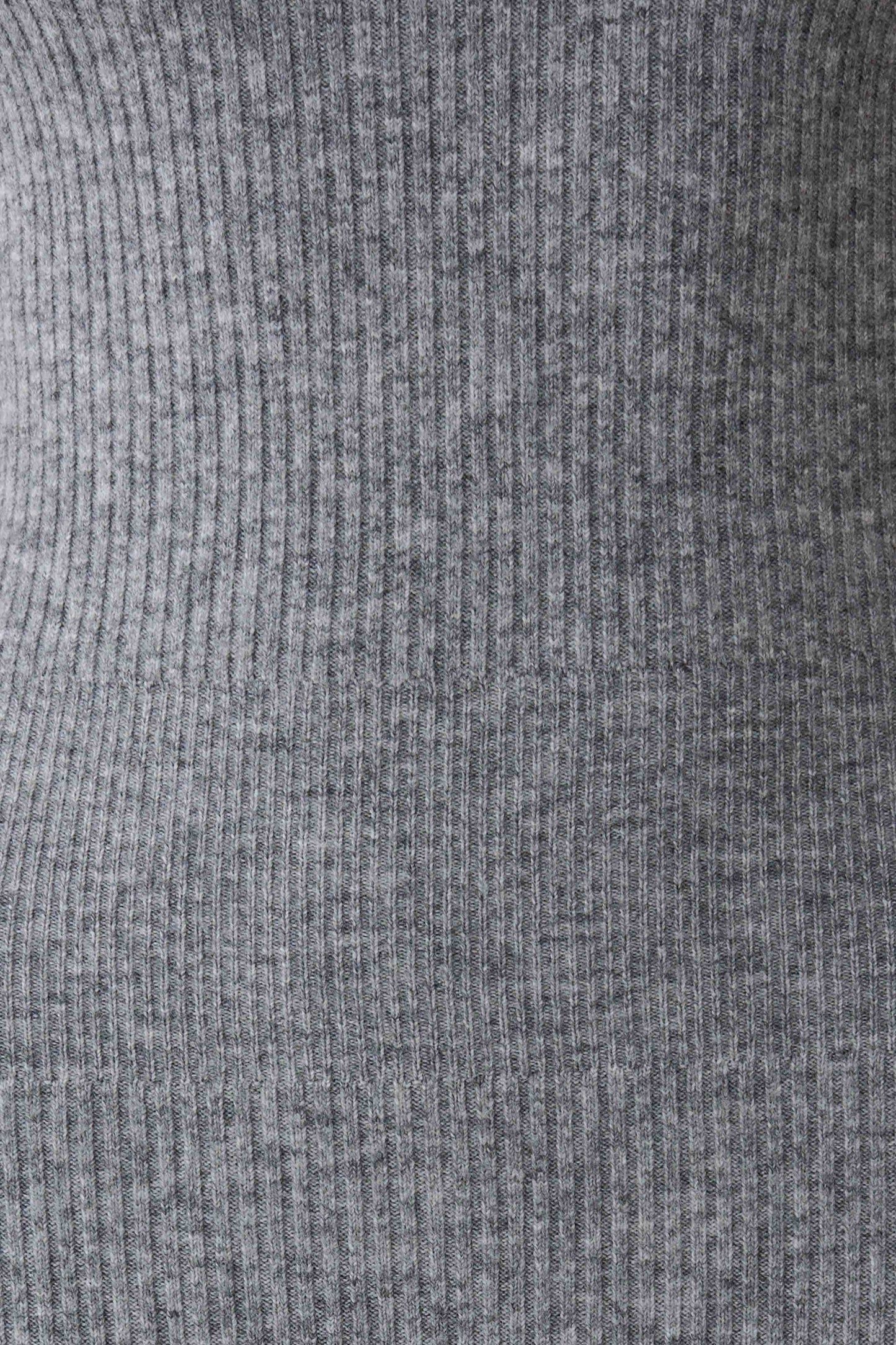 Goldie High Neck Knit Midi Dress - Grey Marle