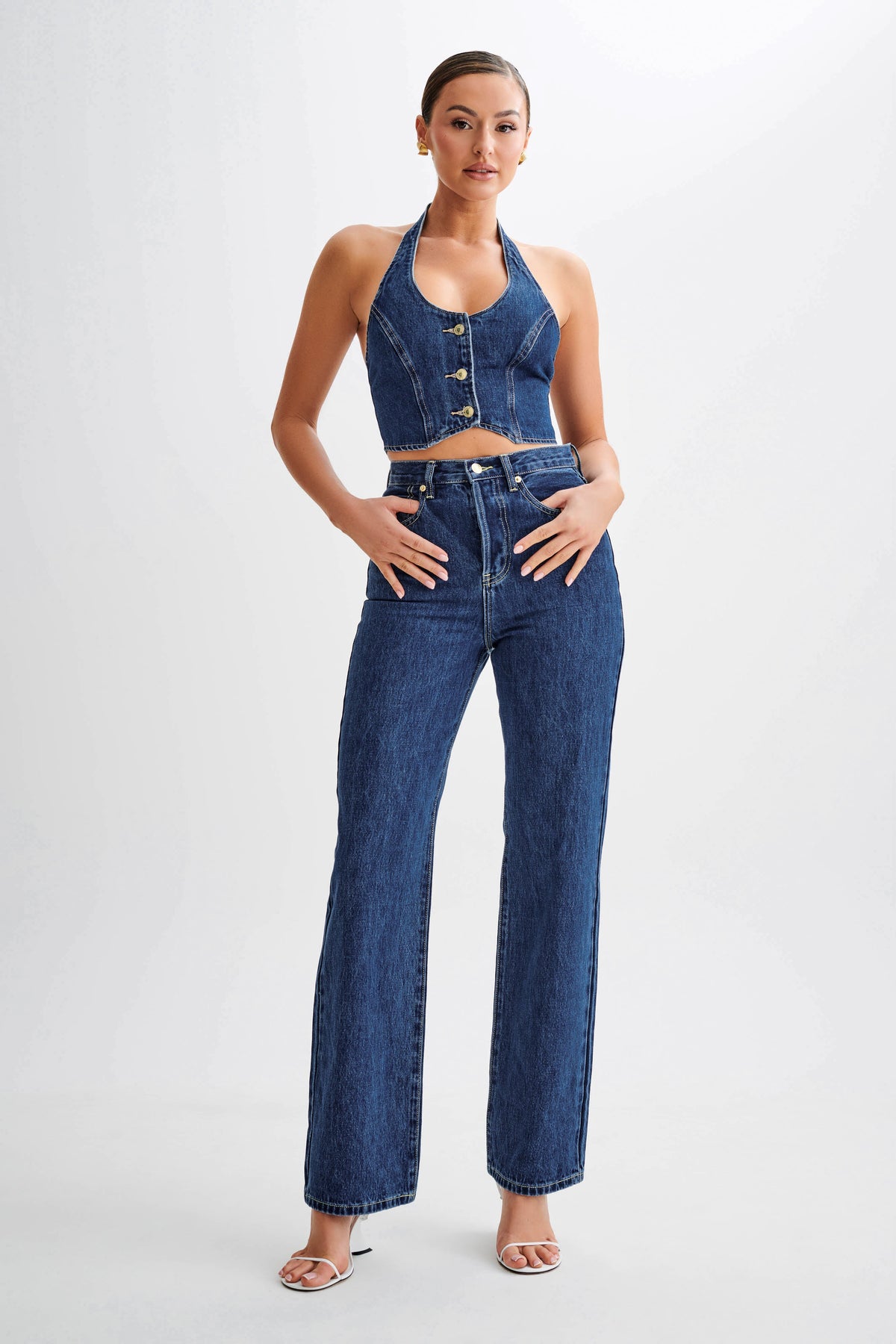 Kieryn Denim Vest - Dark Blue #5
