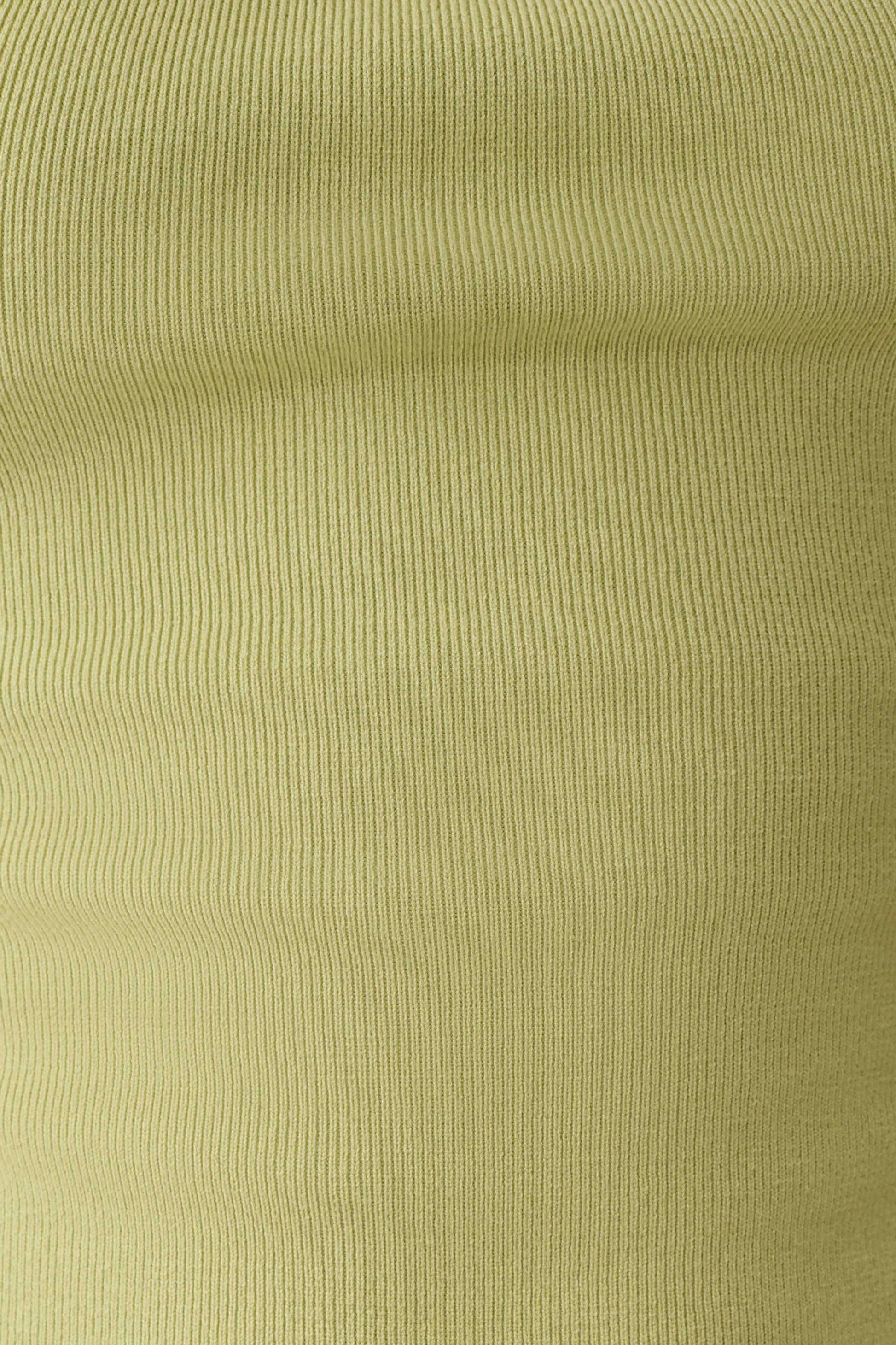 Angelika Twist Front Knit Top - Light Olive #8