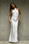 Laura Halter Satin Gown - Gold