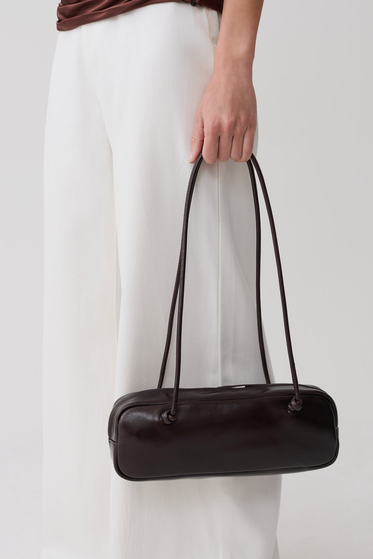 Mia Barrel Bag - Chocolate