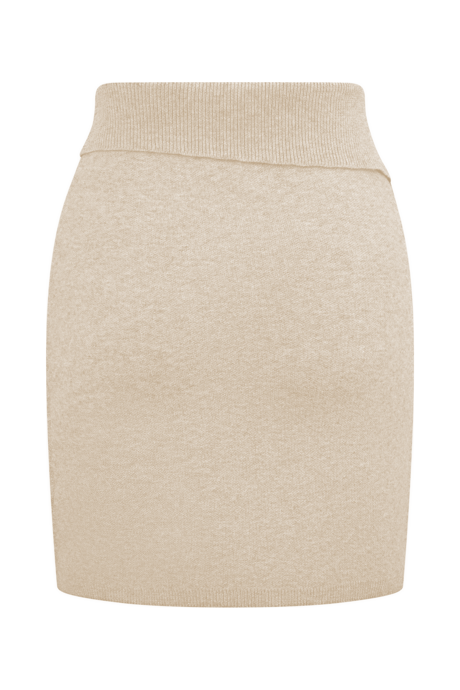 Annabelle Knit Mini Skirt - Cream | MESHKI
