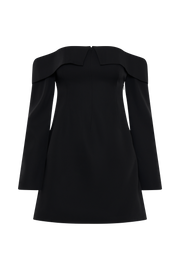 Hugo Suiting Off Shoulder Mini Dress - Black