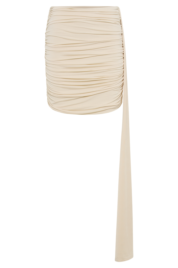 Wren Slinky Mini Skirt - Buttercream