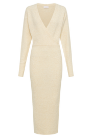 Shannon Knit Maxi Dress - Cream Marle