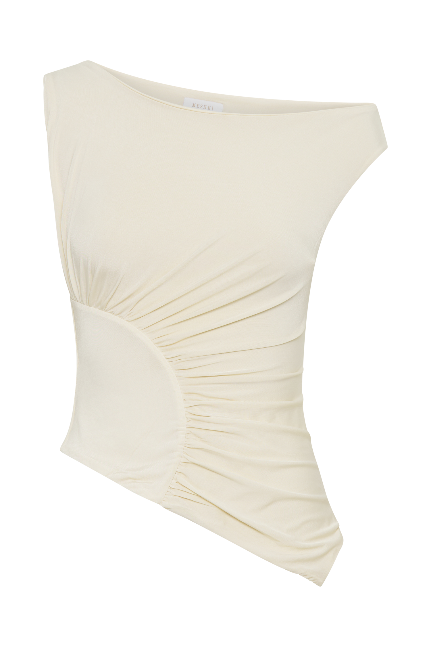 Irving Off Shoulder Slinky Top - Ivory #15