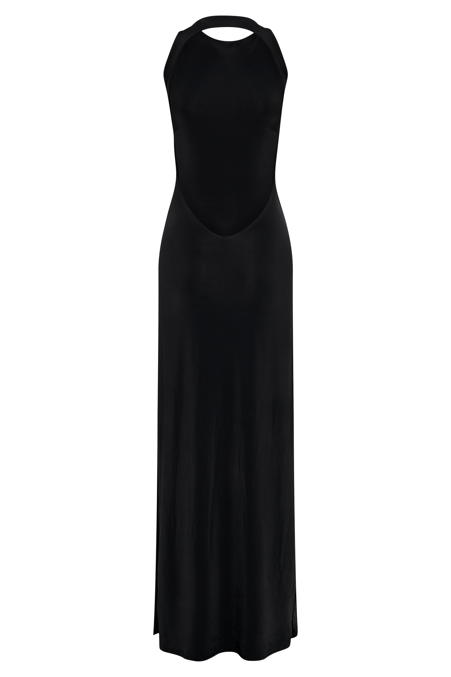 Louise Slinky Backless Maxi Dress - Black #12