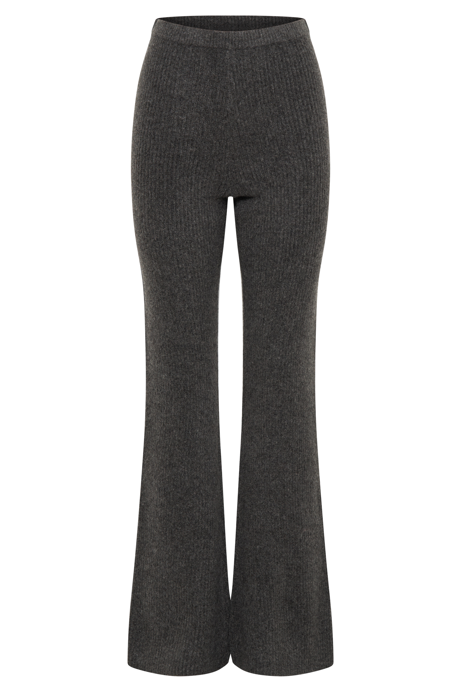 Shyann Straight Leg Knit Pant - Charcoal Marle | MESHKI 