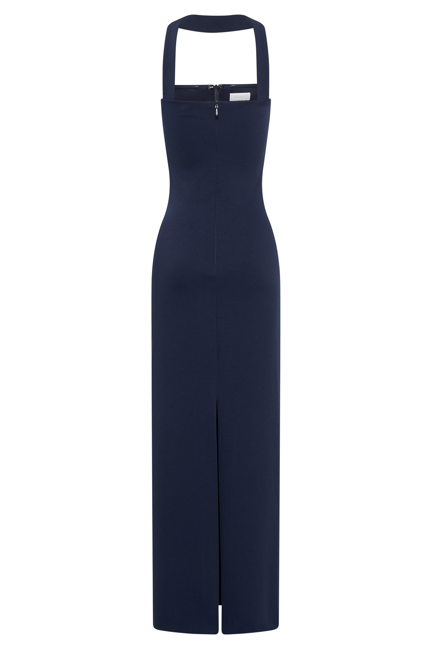 Amelita Suiting Halter Midi Dress - Navy #6