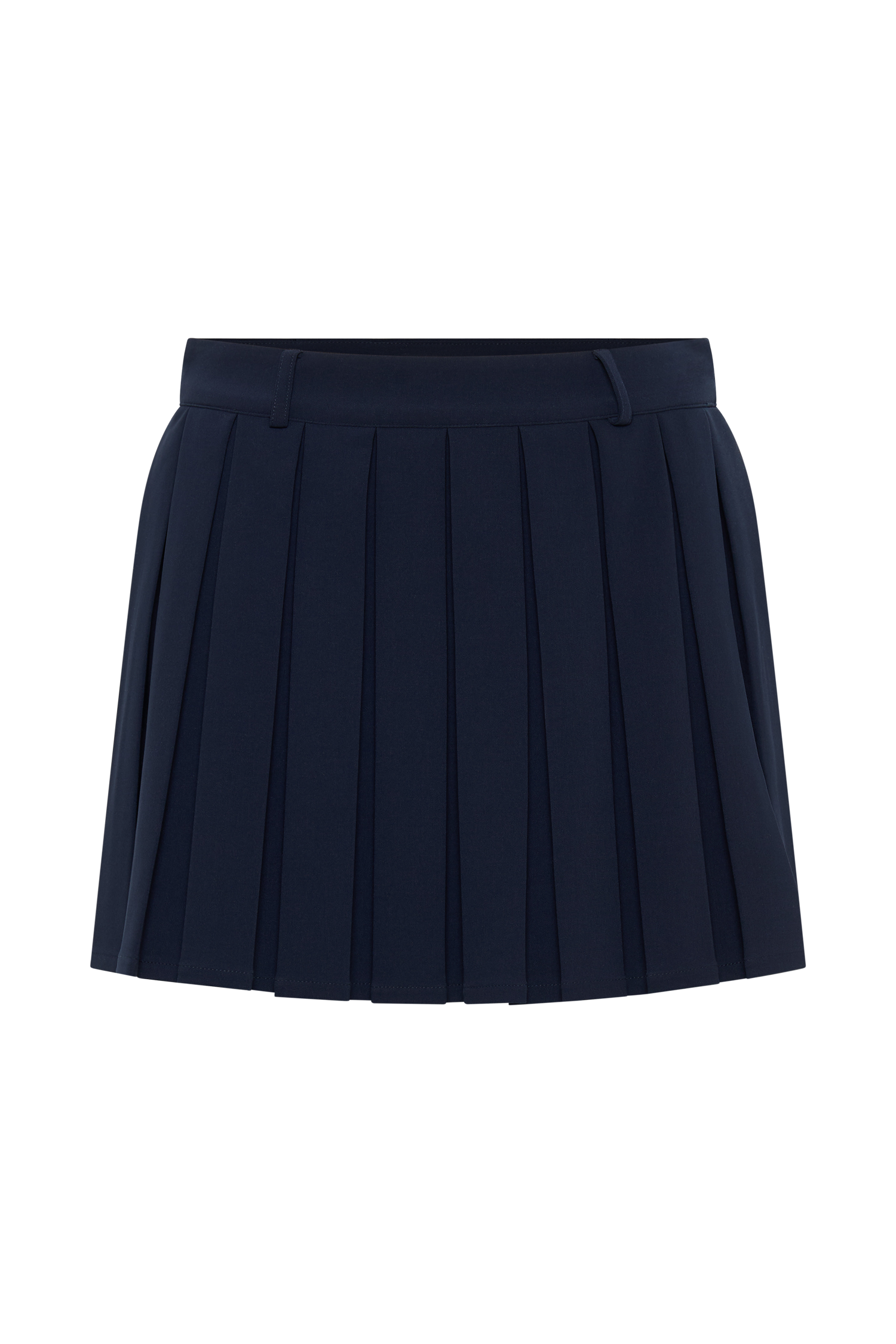 Mura Pleated Mini Skirt - Navy #12