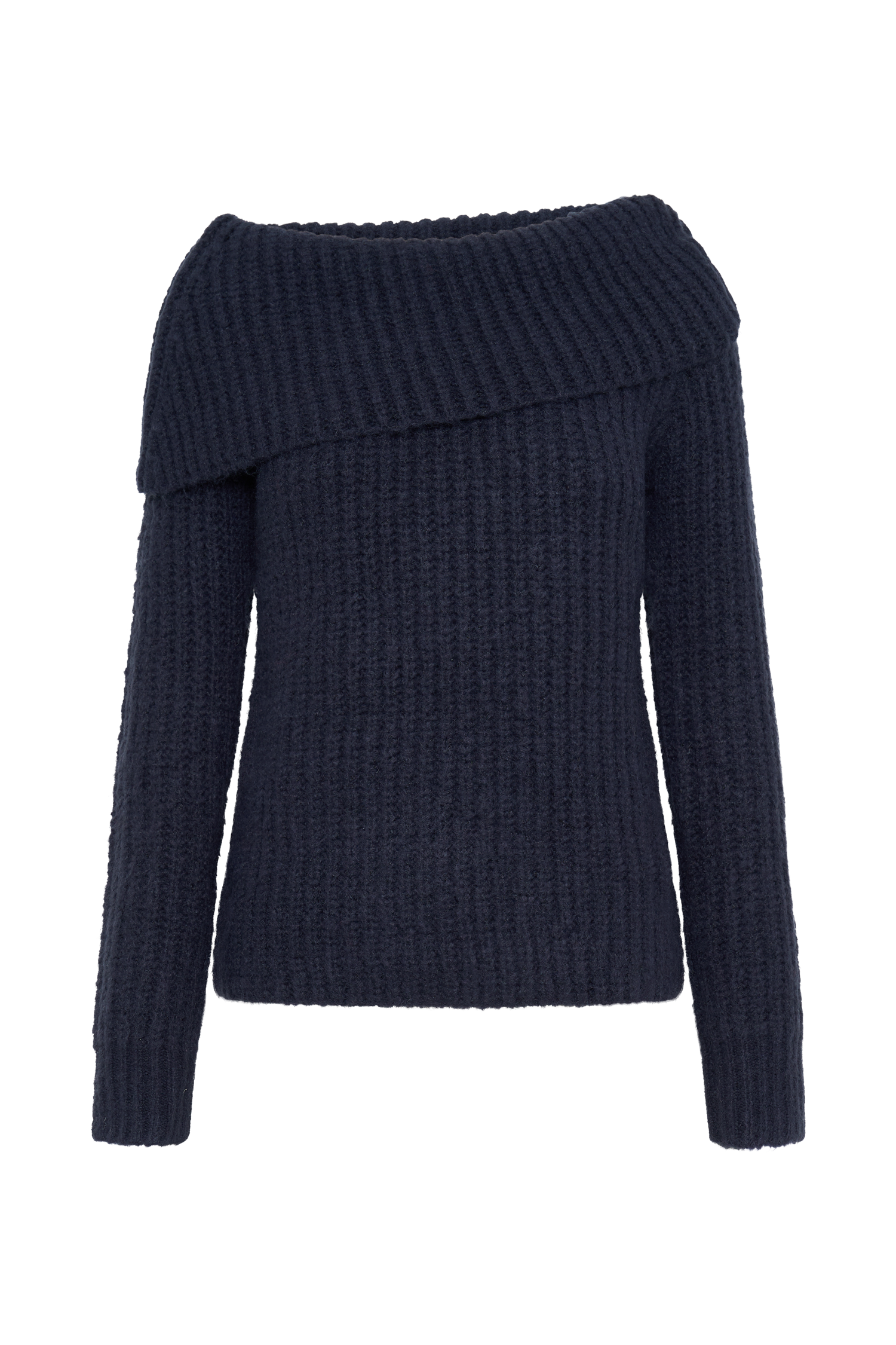 Alicia Off Shoulder Knit Top Dark Navy MESHKI - Main Image