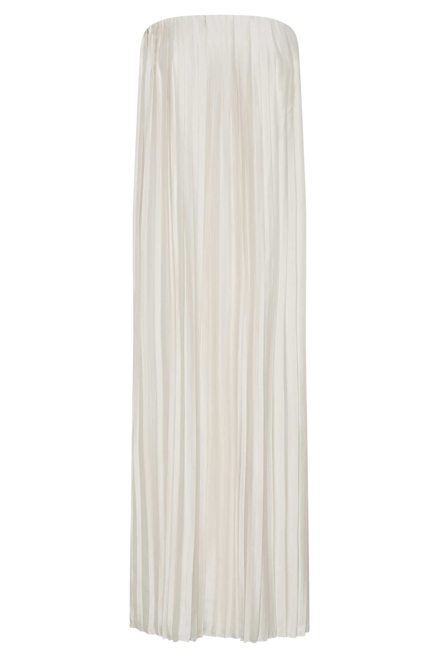 Myrah Plisse Strapless Maxi Dress - Ivory #8