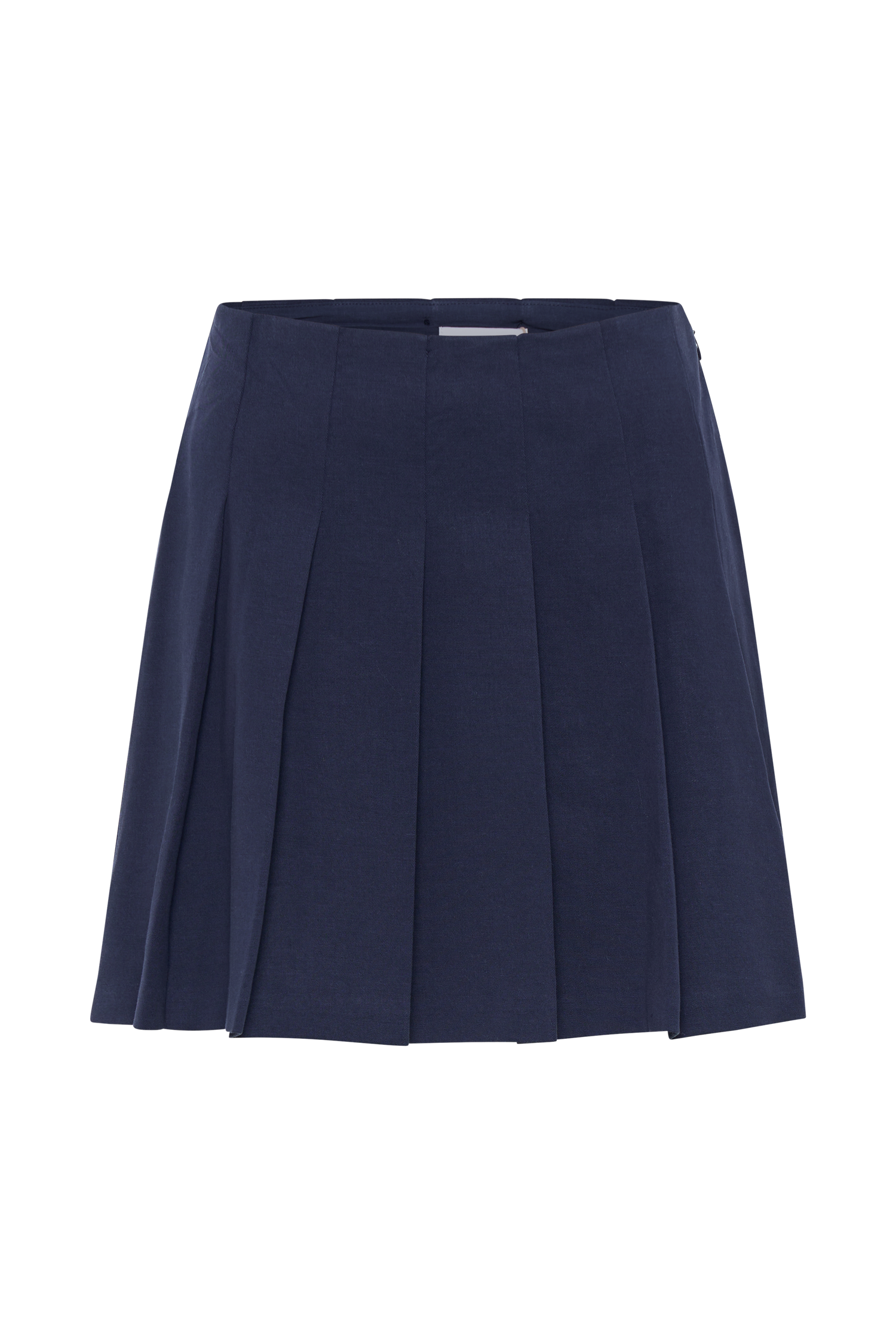 Julianna Cotton Pleated Mini Skirt Navy MESHKI