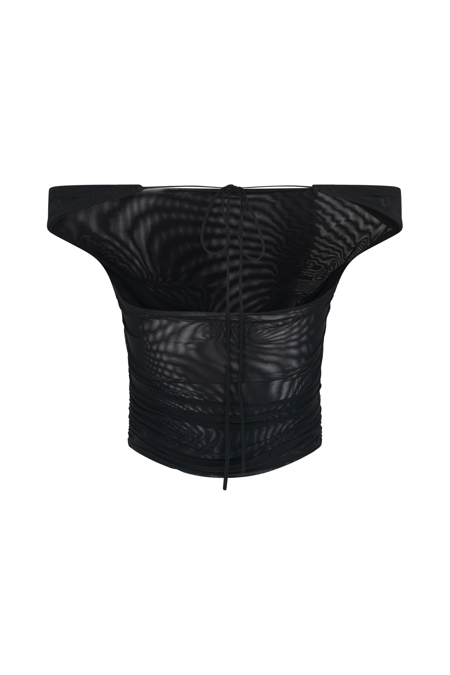 black mesh crop