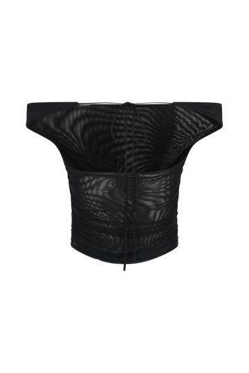 Hera Mesh Skirt – Black Cherry main image 0