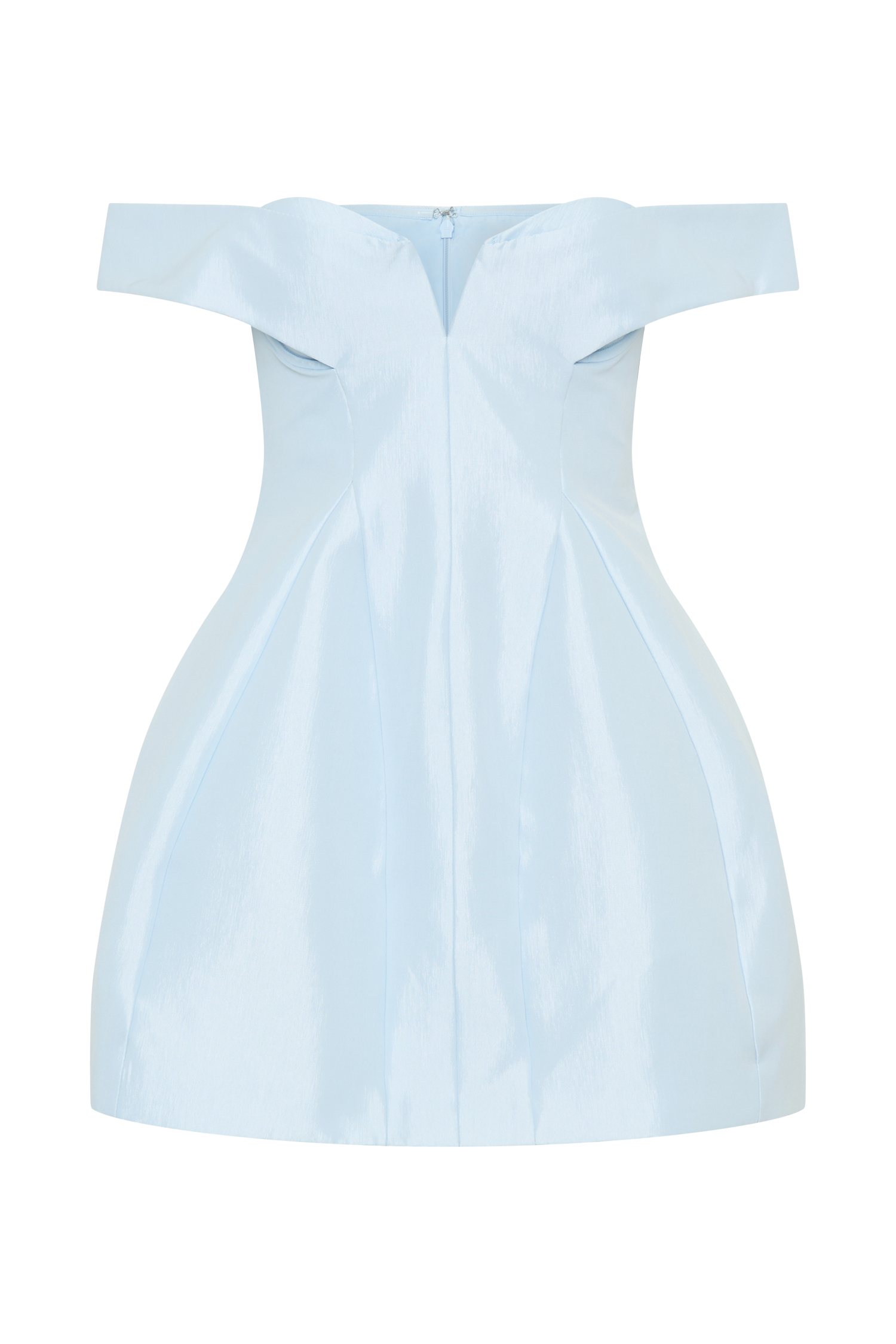 Diana Off Shoulders Mini Dress - Powder Baby Blue | MESHKI Diana Off Shoulders Mini Dress - Powder Baby Blue | MESHKI