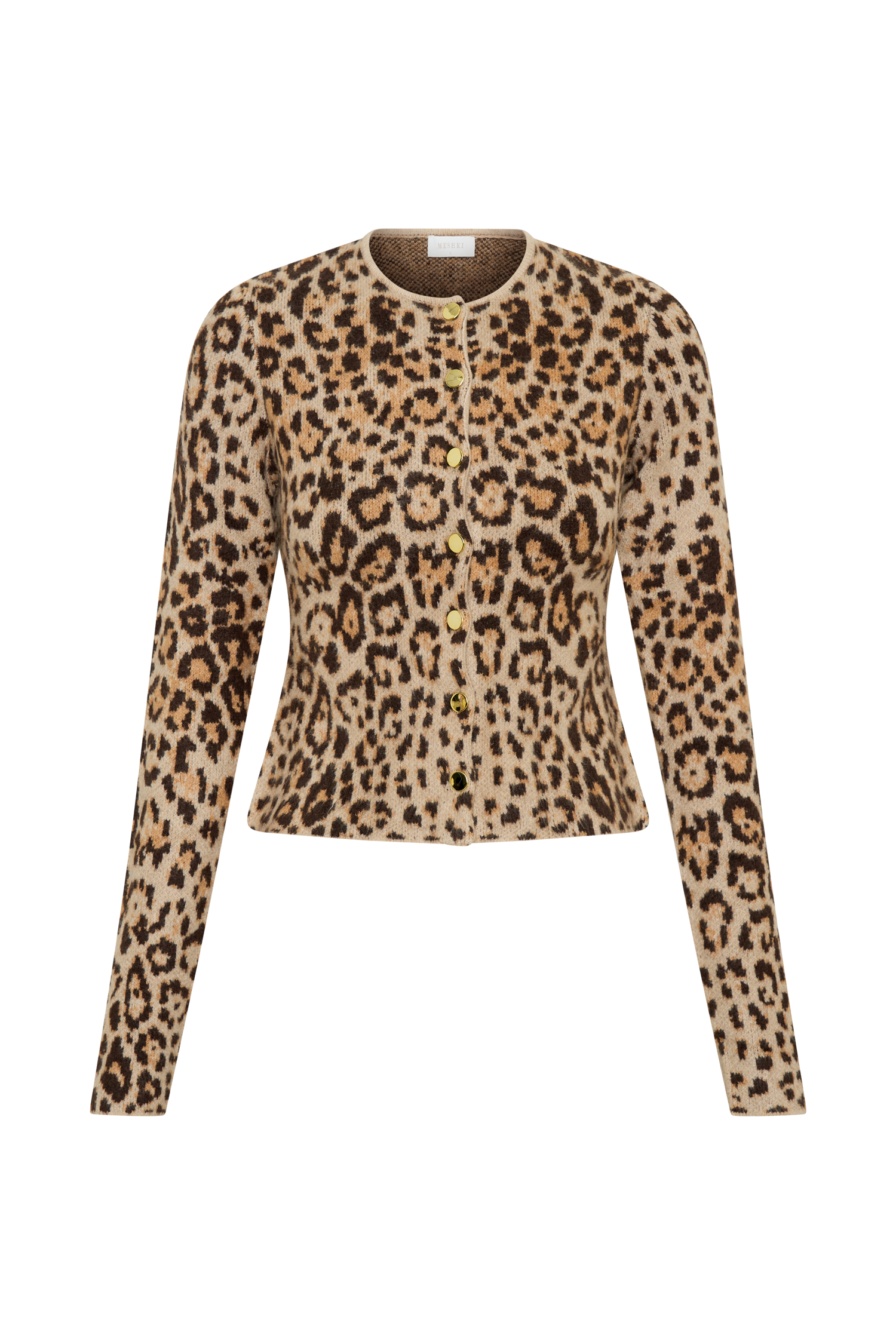 Marissa Knit Cardigan Leopard Print MESHKI1
