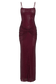 Roisin Diamante Maxi Dress - Mahogany