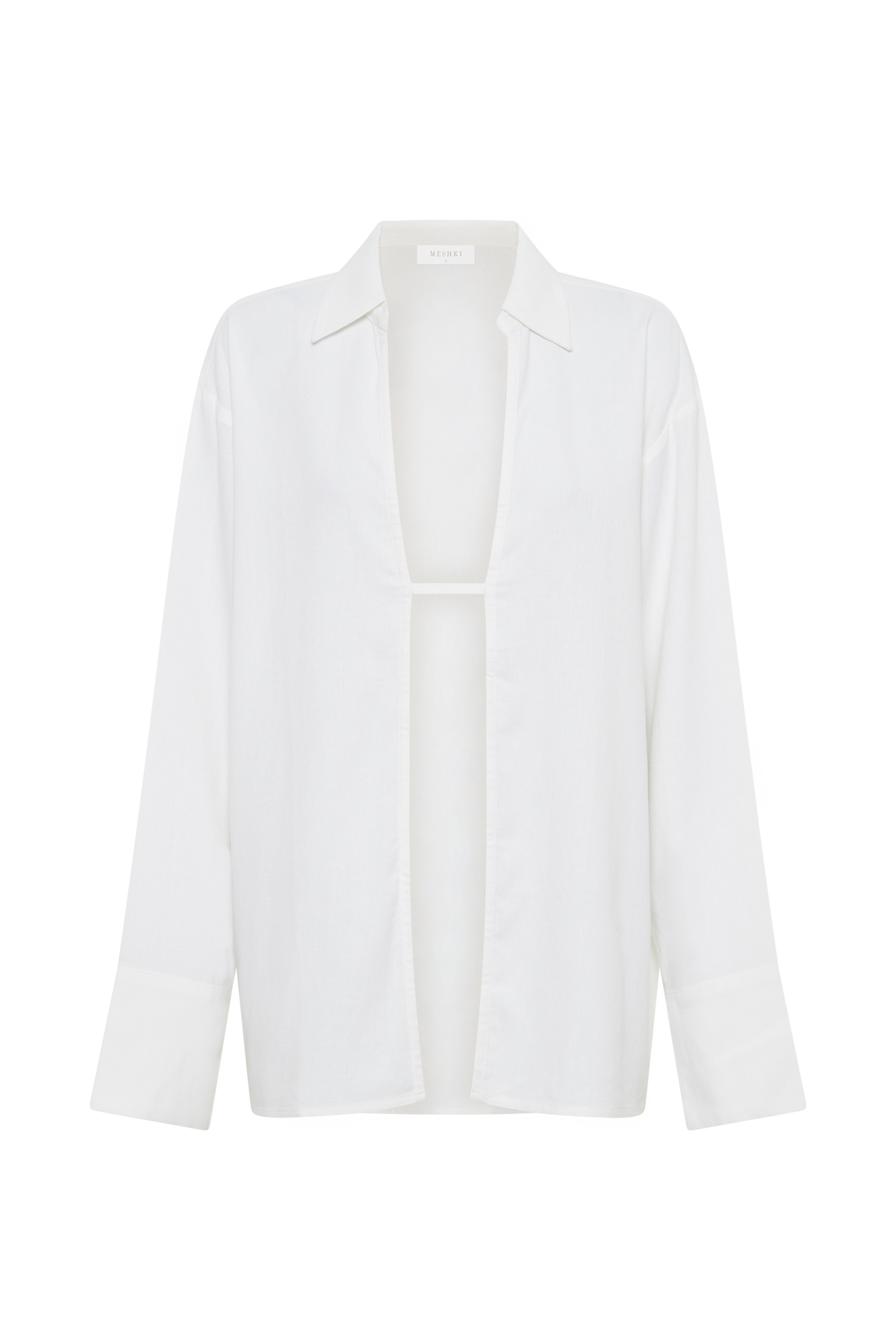 Tasha Oversized Linen Shirt - White #7