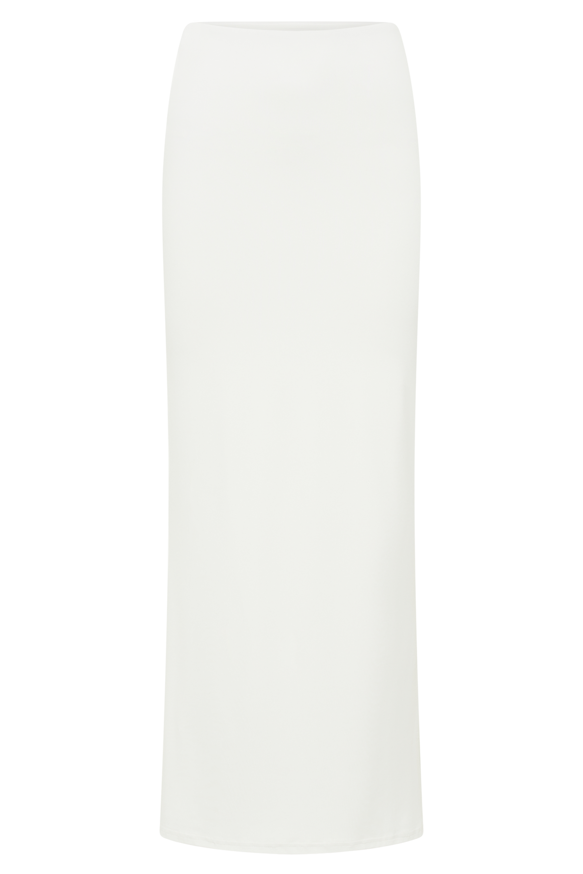 Olympia Recycled Nylon Fishtail Maxi Skirt - White