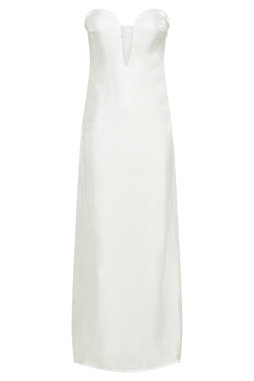 Chantelle Liquid Satin Midi Dress - White