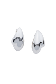 Zadie Double Teardrop Earrings - Silver