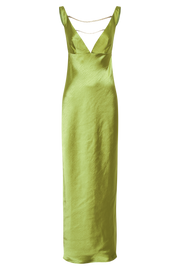 Carmelita Open Back Pearl Maxi Dress - Parakeet Green