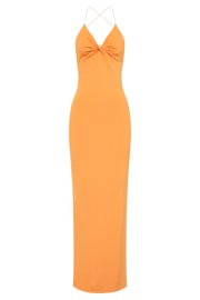 Sinead Twist Maxi Dress - Orange