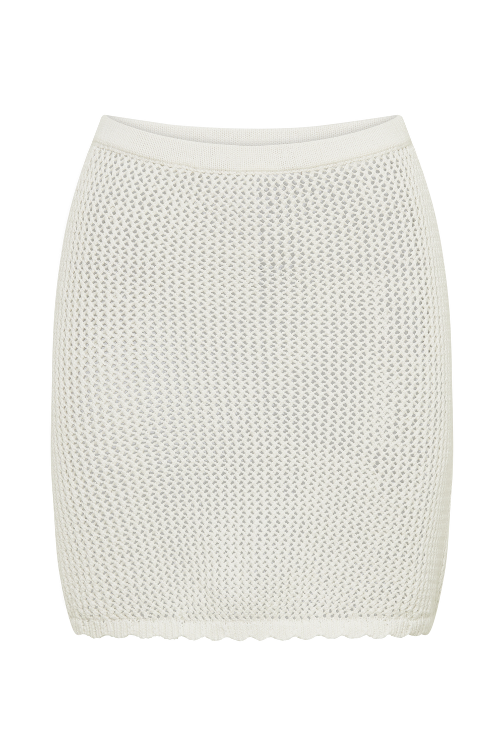 Sylvana Crochet Mini Skirt - White