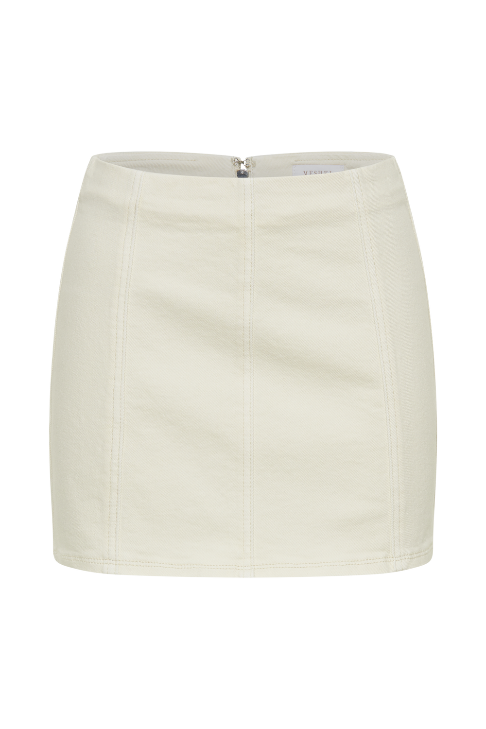 Hollis Denim Mini Skirt - Ecru