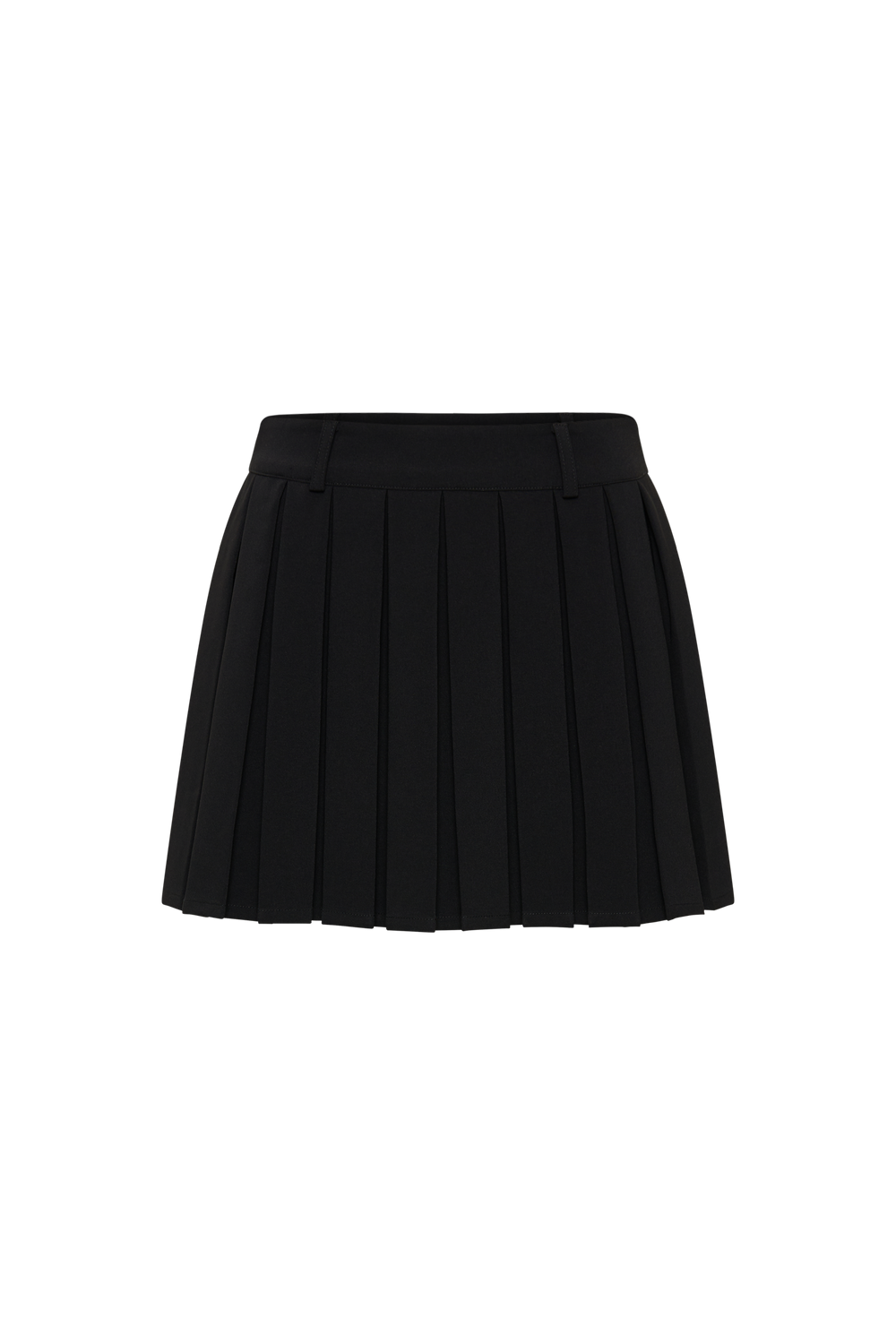 Mura Pleated Mini Skirt - Black
