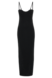 Rafaela Diamante Maxi Dress - Black