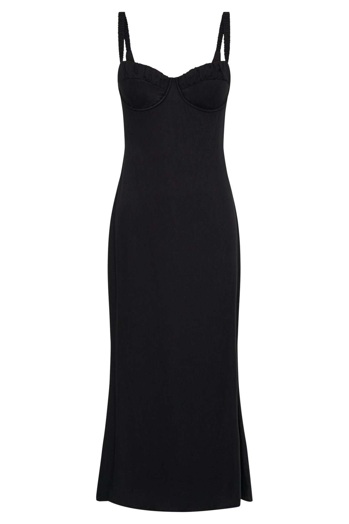 Constance Cupped Midi Dress - Black #7