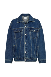 Sion Oversized Denim Jacket - Dark Blue
