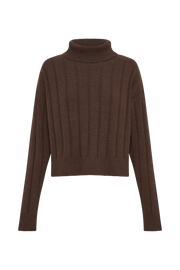 Cupid Long Sleeve Turtle Neck Chocolate MESHKI