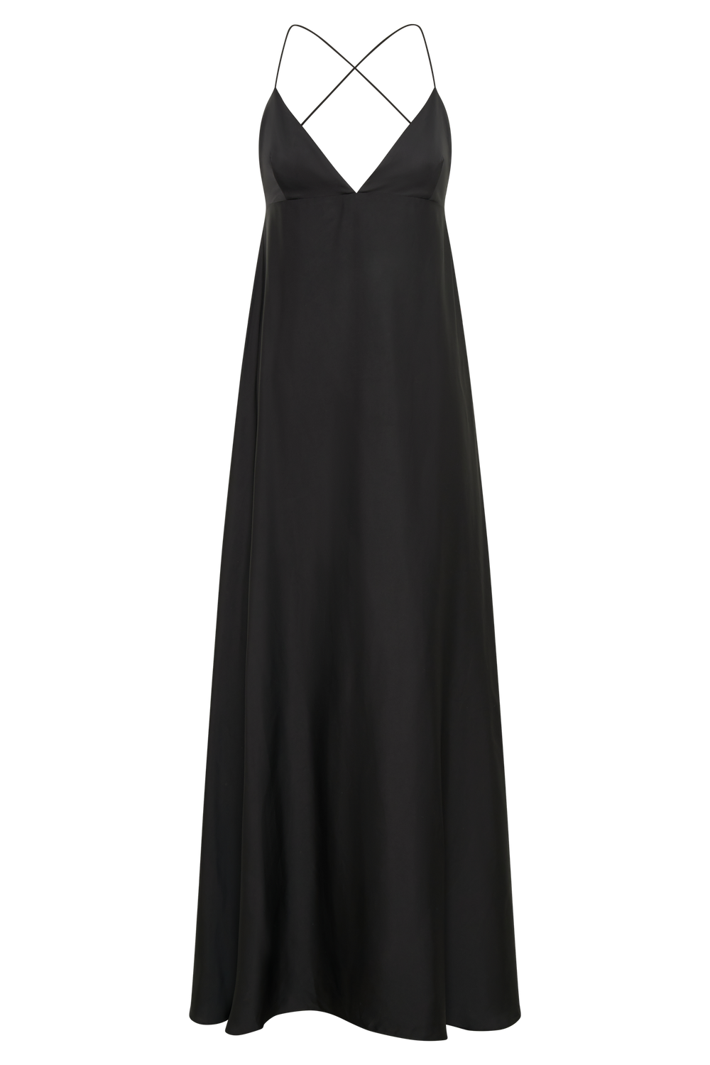 Melisandre Baby Doll Maxi Dress - Black