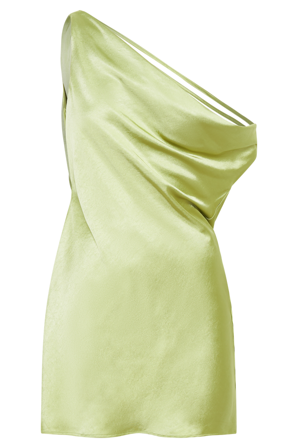 Yvette Off Shoulder Mini Dress - Pistachio