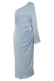 Nyomi One Shoulder Maxi Dress - Ice Blue